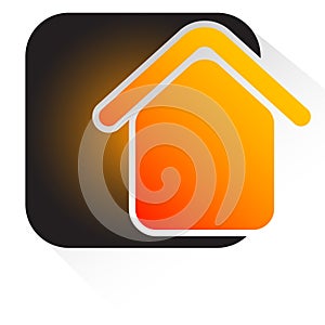 House, aparment, cabin icon, symbol and logo