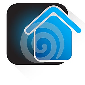 House, aparment, cabin icon, symbol and logo