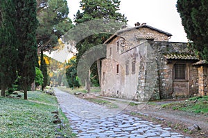 House by Appian Way (Via Appia) in Rome, Italy
