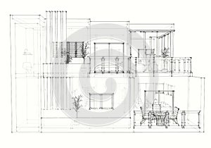 House architectural drawing