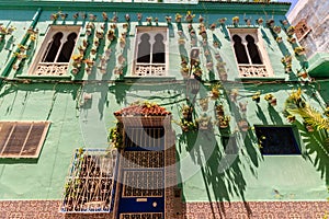 House architecture of Tangier city, Morocco.