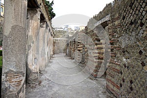 House of Argus in the ancient Roman Herculaneum, Italy