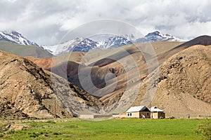 House in arid Tien Shan mountains