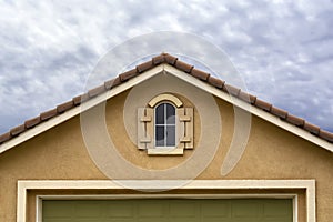 House attic gable window