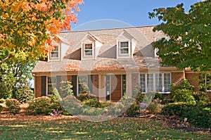 House in autumn