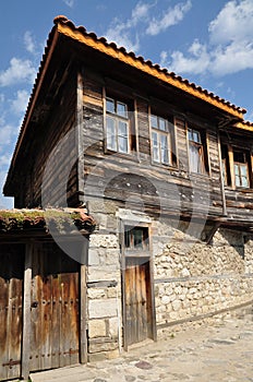 House with a bay window.