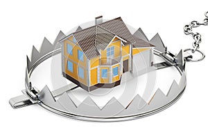 House In Bear Trap, 3D rendering