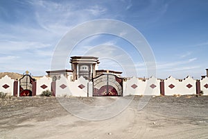 House behind fence, Oman