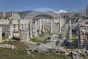 The house of the bishop episcopium in Aphrodisias, Geyre, Caria, Turkey photo