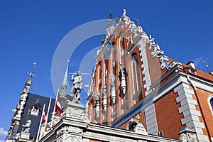 House of the Blackheads and St. Peter's Church in Riga