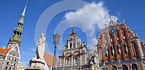 House of the Blackheads, St. Peter's Church and Saint Roland Sta