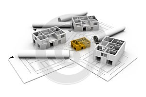 House blue print plan