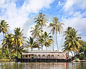 House boat in backwaters