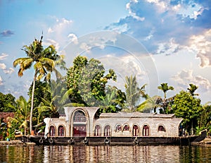 House boat in backwaters