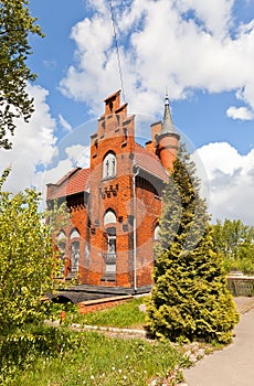 House of the Bridge Keeper (1882) in Kaliningrad, Russia