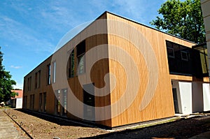 House build with timber material