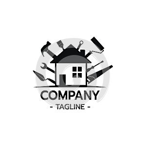 House Builder Logo Vector illustration