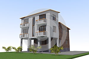 House building 3D design