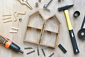 House building and maintenance, DIY and construction tools. photo