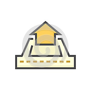 House building or residential vector icon. 64x64 pixel.