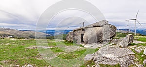 House built between huge rocks