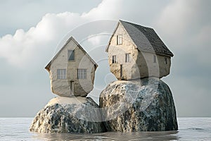 House built on rock and sand