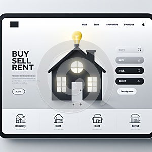 House buy sell and rent web design