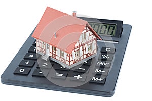 House on calculator photo