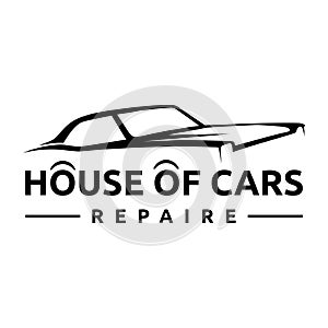 House of car repaire illustration vector. photo