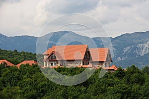 The house in Caucasian Mountains, Azerbaijan