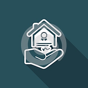 House certification services - Vector icon