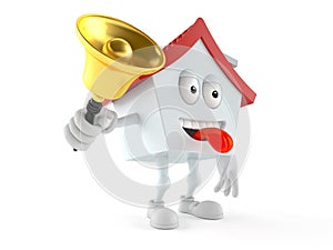 House character ringing a handbell