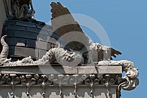 House with Chimaeras decoration in Kyiv Ukraine