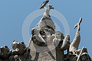 House with Chimaeras decoration in Kyiv Ukraine