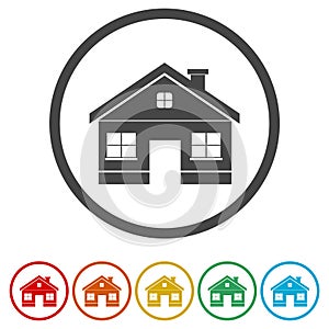 House circle icon.