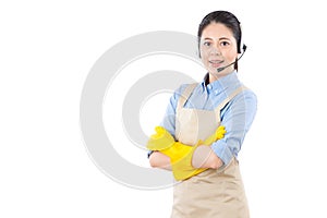 House cleaning business woman online services