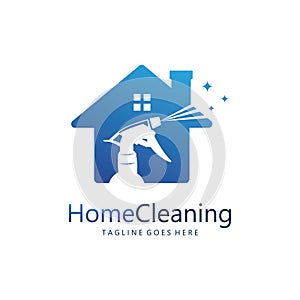 House Cleaning Logo Template Vector Illustration