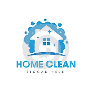 House Cleaning Service Business Logo Symbol Icon Design Template