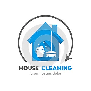 House cleaning service logo