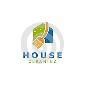 House cleaning service logo design