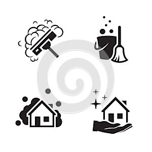 House cleaning services logo