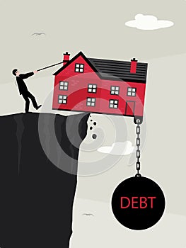 House Cliff Ball and Chain Debt