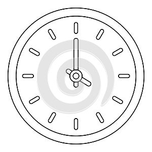 House clock icon, outline style.