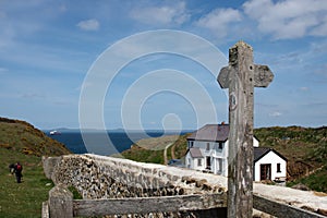 A house on the coastal path