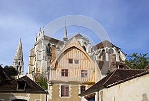 The house of coche d'eau 16 century Auxerre photo