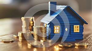 The House and Coins.AI generated image