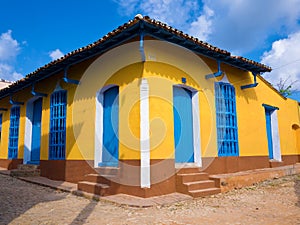 House in the colonial town of Trinidad in Cuba