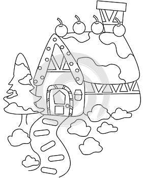 House coloring page