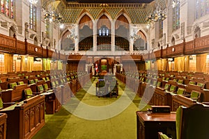 House of Commons of Parliament Building - Ottawa, Canada photo