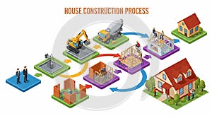 House Construction Process Diagram
